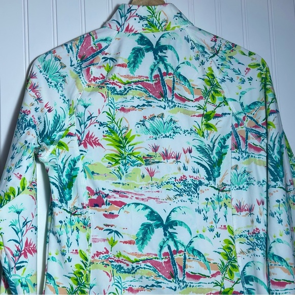Sigrid Olsen Womens Tropical Golf Tennis Full Zip Jacket Size S NWT - Picture 7 of 10